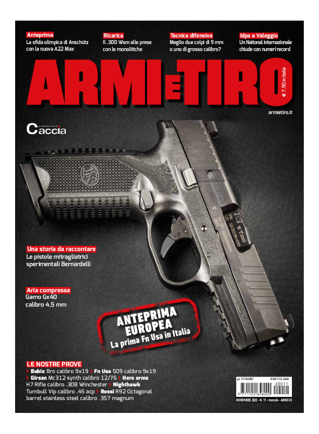 ARMI E TIRO - Novembre 2022 - cartaceo